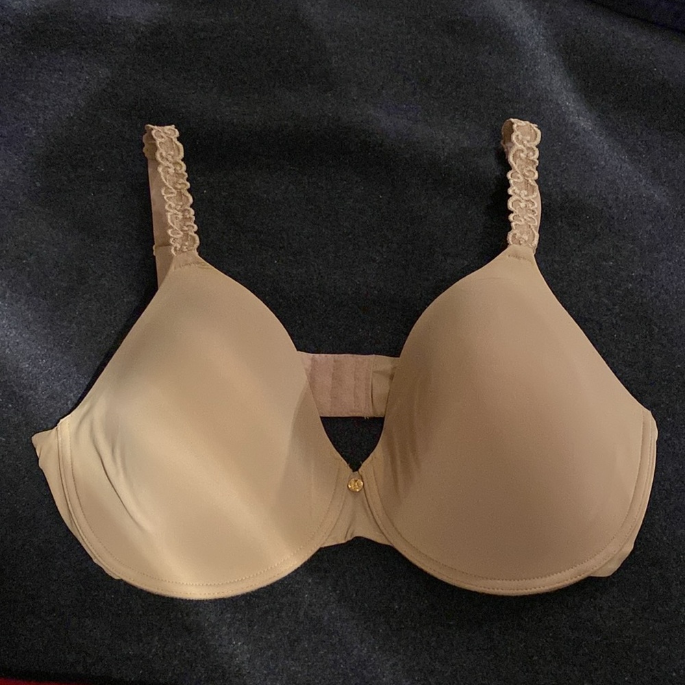 Natori Pure Luxe Custom Coverage Contour Underwire Bra NWOT size 38DD beige - Picture 2 of 8